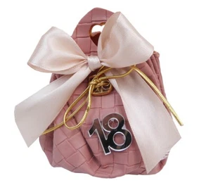 Bomboniere Saccotto Rosa Ecopelle Diciottesimo 18 Compleanno - Bild 1 von 1