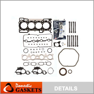 Juego completo de juntas pernos aptos 07-12 Nissan Sentra Versa Cube MR18DE MR20DE Foto 1 de 4