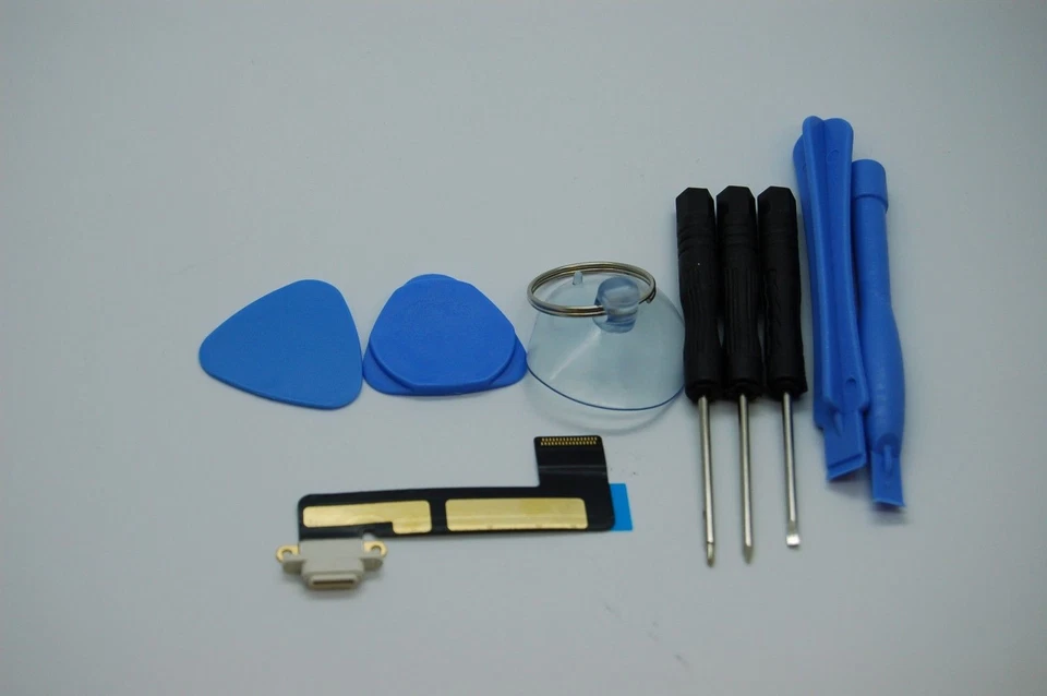 iPad Mini Weiß Ladeanschluss, Dock-Anschluss + Werkzeuge Bündel - Bild 1 von 1