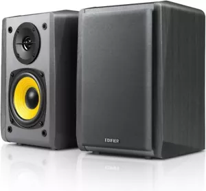 Edifier R1010BT Pair Speakers Hi-Fi Active Bluetooth Da 24 Watt RMS - Black - Picture 1 of 12