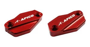 APICO BRAKTEC TRIALS BRAKE & CLUTCH MASTER CYLINDER COVER SET RED - Picture 1 of 1