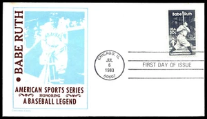 1983 Babe Ruth FDC Honoring A Baseball Legend Centennial Covers Cachet - Picture 1 of 2