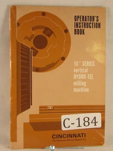 Cincinnati serie 16", molino vertical Hydro-Tel, manual de instrucciones del operador - Imagen 1 de 5