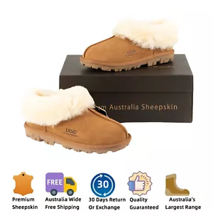UGG Slippers Womens Mens Ankle Boots Australian Sheepskin Wool Water-Resistance - Picture 1 of 15