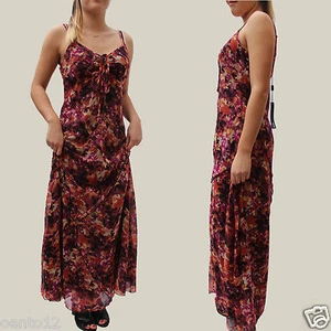 NEXT SIGNATURE BERRY Karen Floral COCKTAIL Summer HOLIDAY CRUISE MAXI Long DRESS - Picture 1 of 3