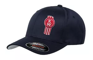 Kenworth KW hat cap fitted flexfit curved bill Trucker Truck Rig Diesel - Picture 1 of 15