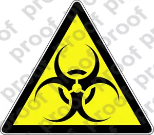 STICKER COMMERCIAL BIO HAZARD - Picture 1 of 1