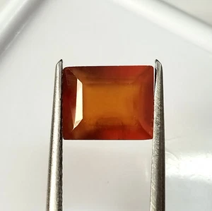 AAA+ Rare Natural Orange Hessonite Garnet Baguette Cut Faceted Stone 4.45 Carat - Picture 1 of 5
