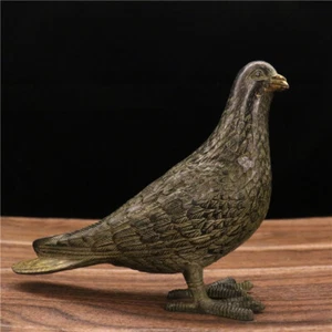 5 Zoll alte chinesische Kupfertauben, Friedenstauben Ornamente Home Ornament 1 Stück # - Bild 1 von 2