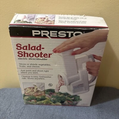 Presto 02910 SaladShooter Electric Food Slicer Shredder, New, Opened Box - Image 1 of 4