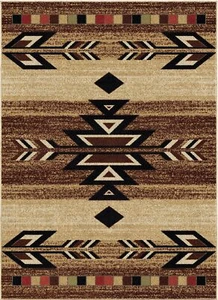Rustic Lodge, Southwestern 5x7 Area Rug, 5'3"x7'3" Multi 7611 Antique - Picture 1 of 3