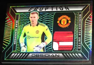 2021-22 Obsidian Dean Henderson Eruption Electric Etch Green # 5/5 Patch - Picture 1 of 3