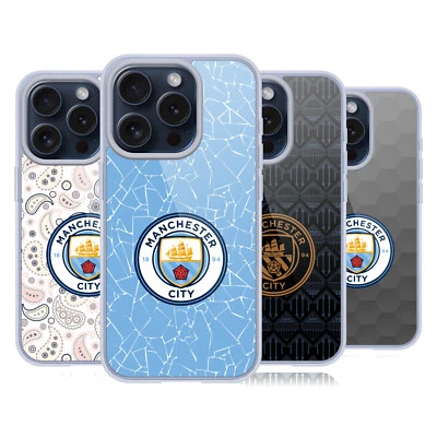 MANCHESTER CITY MAN CITY FC 2020/21 BADGE KIT GEL CASE FOR APPLE iPHONE PHONES - Image 1 of 4
