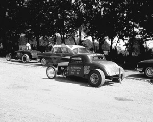 John Forstka 34' Ford Coupe US Route 30 Dragstrip Drag Racing 8x10 Photo 2 - Picture 1 of 1