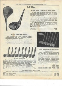 Anuncio en papel 1929 - 6 páginas - palos de golf y raquetas de tenis, redes, suministros - Imagen 1 de 6