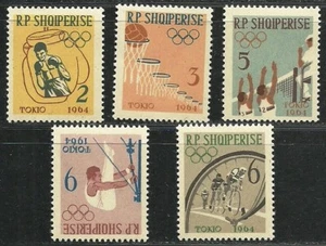 Albania 1964 Very Fine MNH Stamps Set " Summer Olympic Games Tokyo " - Picture 1 of 2