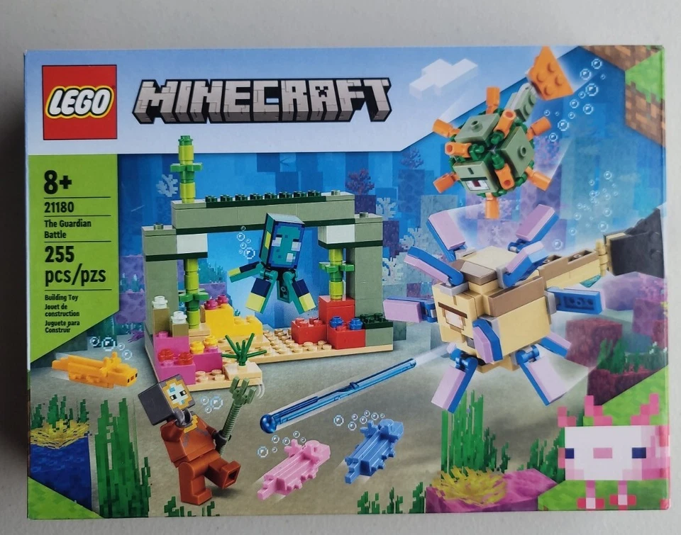 LEGO 21180 Minecraft: THE GUARDIAN BATTLE Set Kit 2022 New minifigure diver - Image 1 of 1