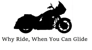 Why Ride When You Can Glide Decal Sticker Harley-Davidson Road Glide 12" Black - Picture 1 of 1