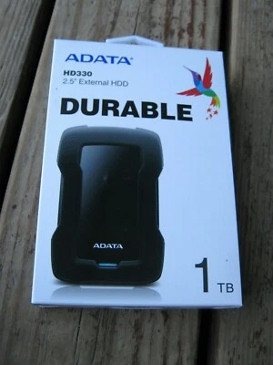 ADATA HD330 2.5 External Hard Drive HDD 1TB Shock Resistant Slim New Sealed - Image 1 of 4