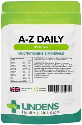 Complete A-Z Daily Multivitamin 2-PACK 180 Tablets Men / Women Multi Vitamin S - Image 1 of 2