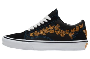 VANS OLD SKOOL DIA DE MUERTOS LACE UNISEX MEN 4.5 = WOMEN 6 SHOES BLACK/GOLD NEW - Picture 1 of 5