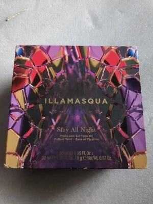 Illamasqua Stay All Night Prime and Set Face Kit -  NEW TATTY BOX POWDER SEALED - Image 1 of 4