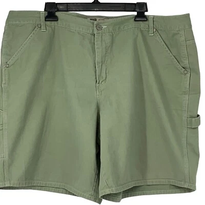 Pantalones cortos de mezclilla para mujer descoloridos Glory Carpenter Burmuda verde talla 24W algodón 2890 Foto 1 de 4