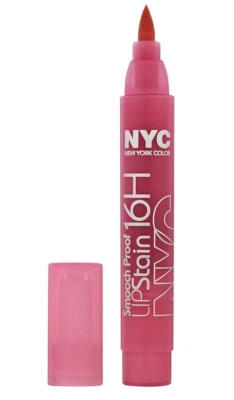NYC New York Smooch Proof 16 Hr LIP STAIN Lips Makeup 490 PERSISTENT PINK SEALED - Image 1 of 3
