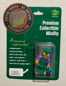 Classic Bushman Citizen Brick Minifig Minifigure Brand New - Picture 1 of 2
