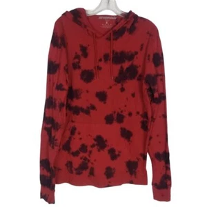 NWT Aeropostale Light Hoodie Men Large Red Tie Dye Casual - Picture 1 of 5