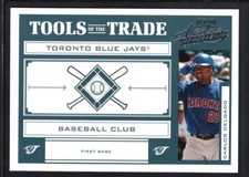 CARLOS DELGADO 2004 ABSOLUTE #27 TOOLS OF THE TRADE GREEN BLUE JAYS SP #126/150