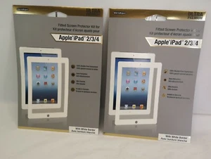 Fellowes Writeright Screen Protector Kit Apple iPad 2/3/4 white border Lot of 2 - Picture 1 of 11
