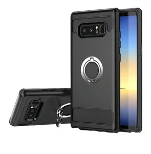 SPARIN Samsung Galaxy Note 8 Hybrid Phone Case - Ring Holder Kickstand Dual blk - Picture 1 of 4