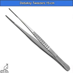 Dental Tissue Dissection Medical Forceps Surgical Veterinary Debakey Tweezers - Bild 1 von 5