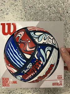 Wilson Ocean Graffiti Taglia Ufficiale Peso Spiaggia Serie Ricreativa Pallavolo  - Foto 1 di 2