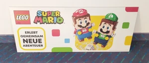 LEGO Super Mario Display Shield Sign Plastic Store advertising Nintendo Luigi - Picture 1 of 4