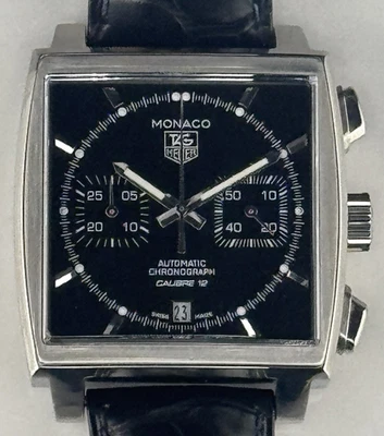 Cronógrafo automático TAG Heuer Monaco calibre 12 CAW2110-0 excelente de California Foto 1 de 4