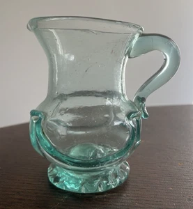 Antique American Blown Glass Lilypad Pitcher Circa 1840 Jersey Mid Atlantic - Picture 1 of 24