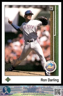 1989 Upper Deck #159 Ron Darling New York Mets 89UD - Image 1 of 2