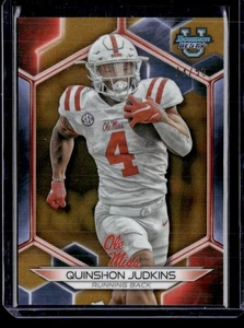 Bowman University Best #61 Quinshon Judkins Gold Refractor #/50 2023 - Imagen 1 de 2