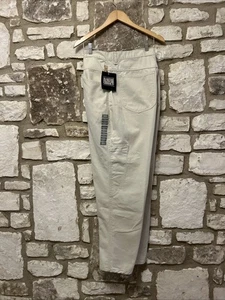 Pantalones Marithe Francois Girbaud Para Hombres Talla 40x32 De Colección 100% Algodón Lona Beige Nuevos con Etiquetas - Imagen 1 de 12