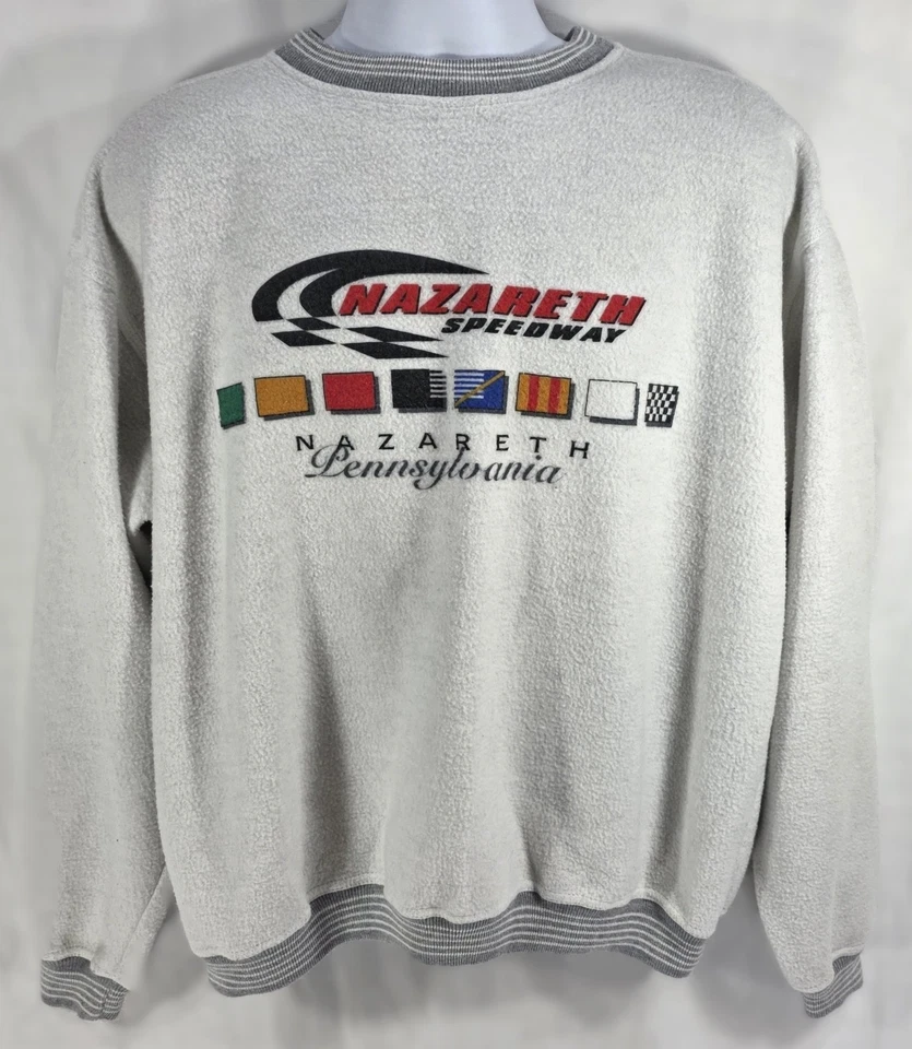 Sudadera Nazareth Speedway Talla Mediana PA Pennsylvania Carreras Pullover De Colección Foto 1 de 4
