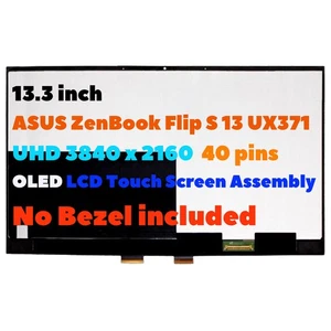 13.3" for ASUS ZenBook Flip S13 OLED UX371 UX371E 4K LCD Touch Screen Assembly - Picture 1 of 6