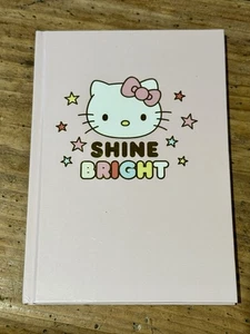 HELLO KITTY Shine Bright PINK Journal/PlannerHARD Cover 5”x 7” w/Stickers UNUSED - Picture 1 of 8