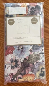 Zara Home - Kissenbezug Pillowcases - 2 Stück - 60x60 cm - Schmetterling Blumen - Bild 1 von 6