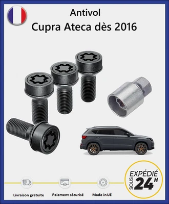 Dadi Antifurto Per Ruote Neri Cupra Ateca Dal 2016 (2 Bussole) - Image 1 of 3