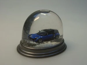 Schneekugel mit Smart Roadster Coupe, blau von Busch - 8888.0203 - 1:87 - Picture 1 of 5