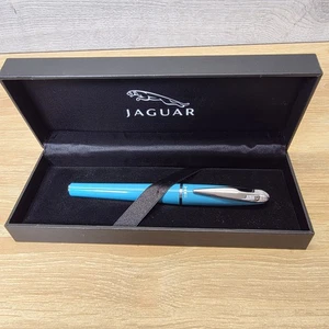 Bolígrafo oficial Jaguar XF con tapa azul en caja marcas Aquila genuino raro  - Imagen 1 de 19