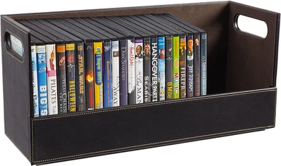 Caja de almacenamiento de DVD, organizador de estante de películas para Blu-Ray, estuches para videojuegos, CD, VHS T Foto 1 de 4