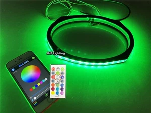 JHB 1PC 6x9" RGB Color Changing LED Car Speaker Sound Subsoofer Ring Light - Picture 1 of 9